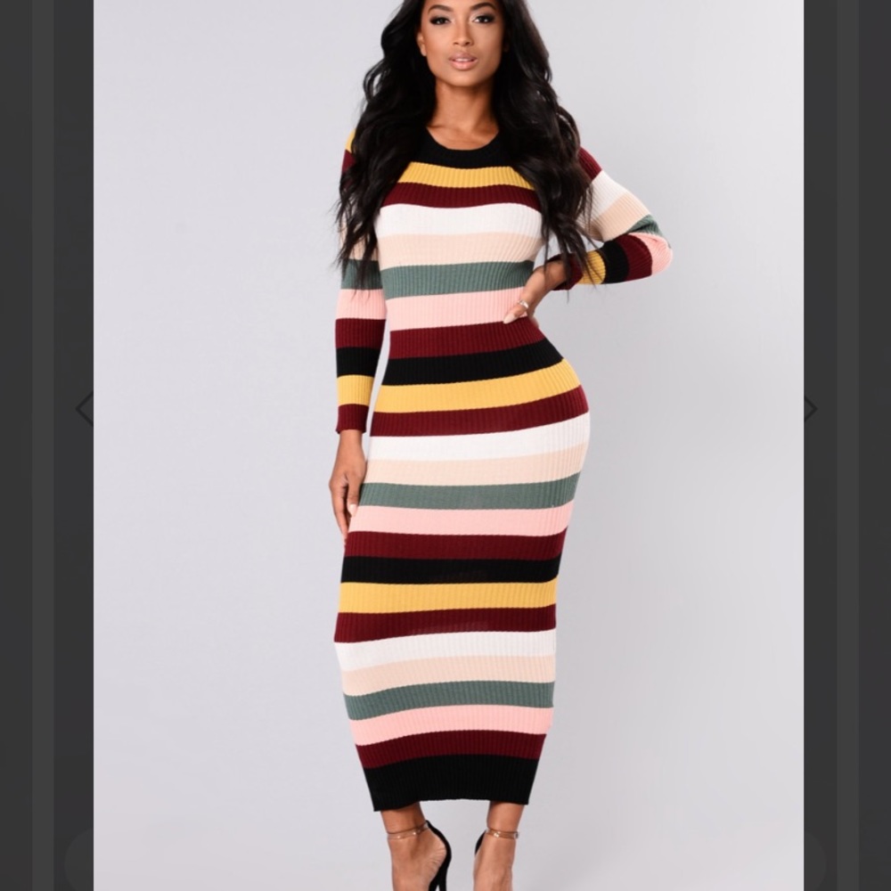 Bodycon maxi sweater dress
